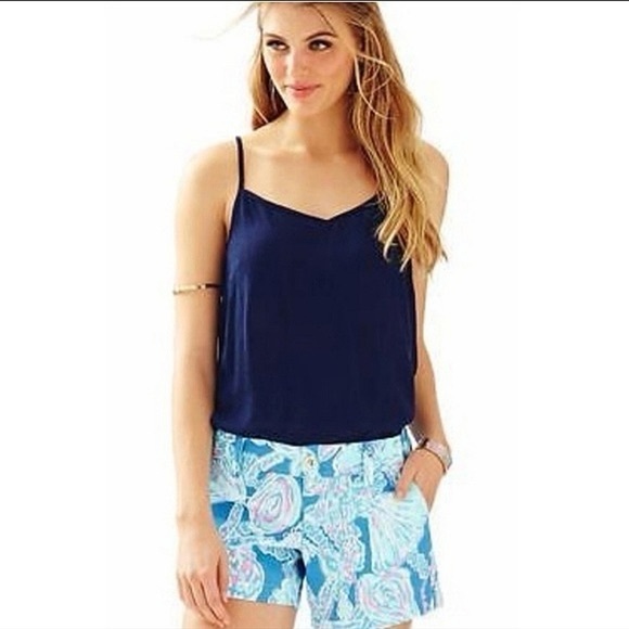 Lilly Pulitzer Callahan Shorts in Bay Blue - Picture 1 of 5